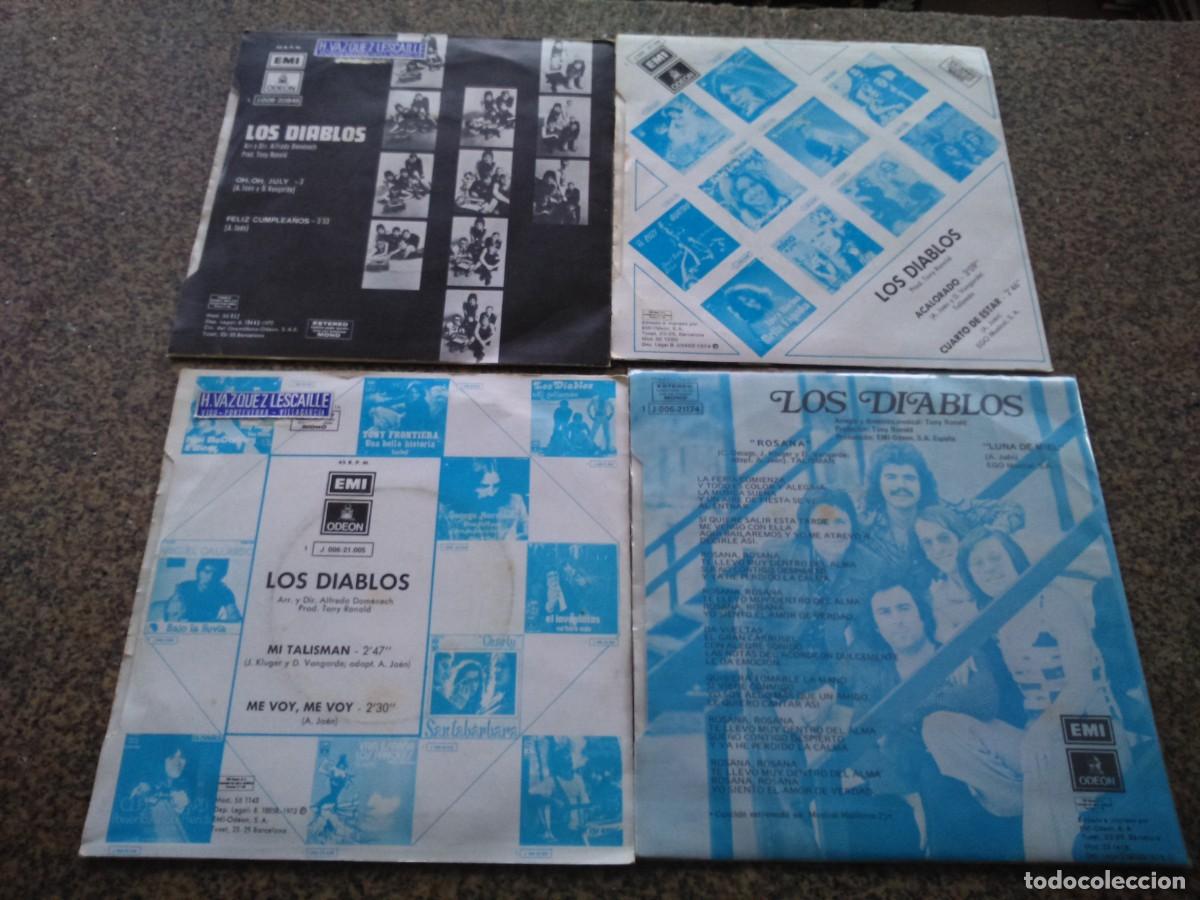Discos de vinilo: VINILO SINGLE -- LOTE LOS DIABLOS -- 4 DISCOS -- - Foto 2