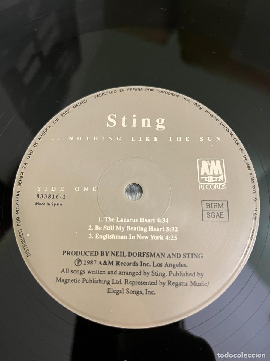 Discos de vinilo: Sting &lrm;&ndash; ...Nothing Like The Sun - Foto 3