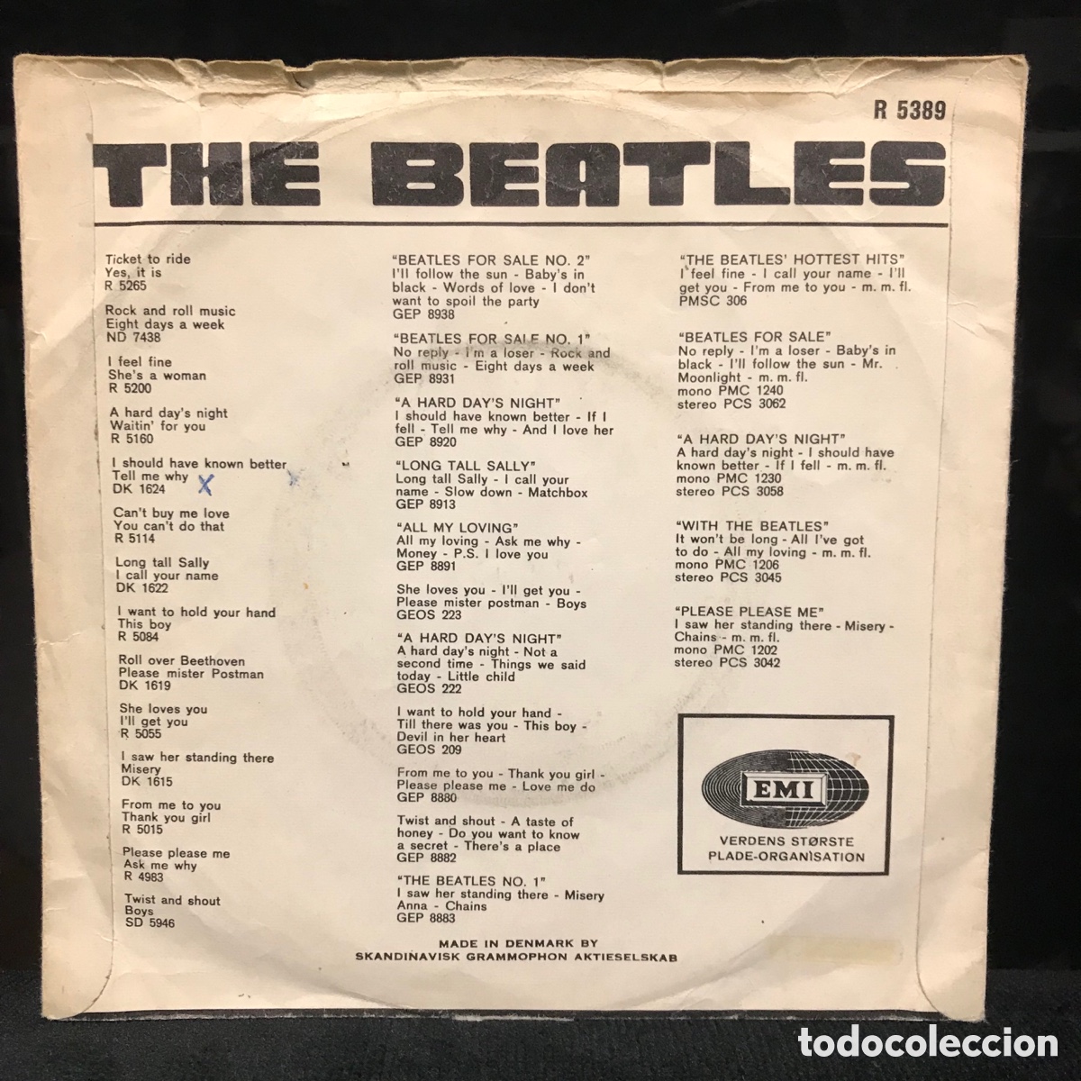 Discos de vinilo: The Beatles - We Can Work It Out 1965 Dinamarca - Foto 2
