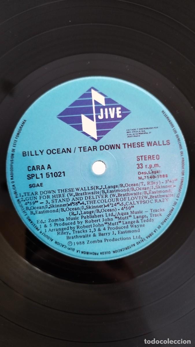 Discos de vinilo: Billy Ocean &ndash; Tear Down These Walls.Vinilo Lp - Foto 2