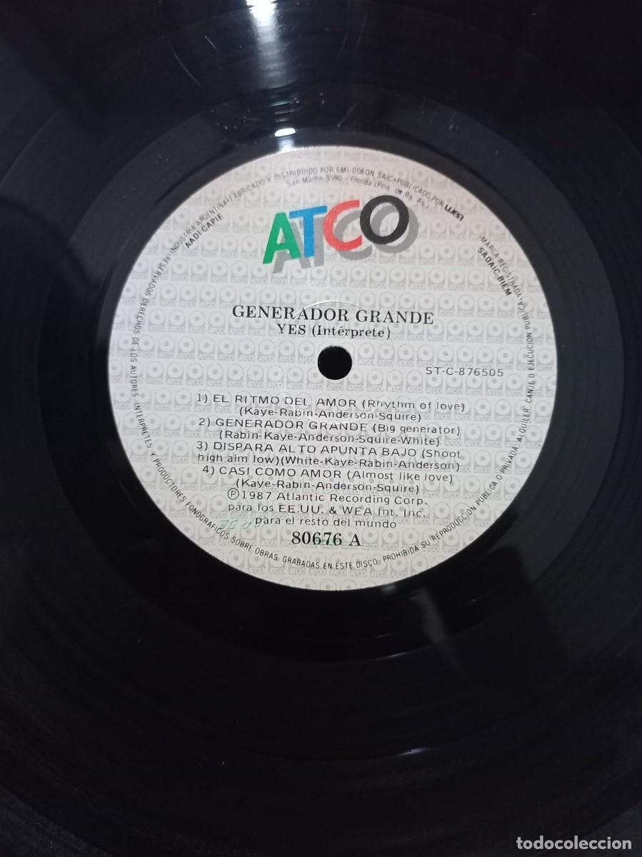 Discos de vinilo: YES - BIG / 80676 - 1987 - Foto 3