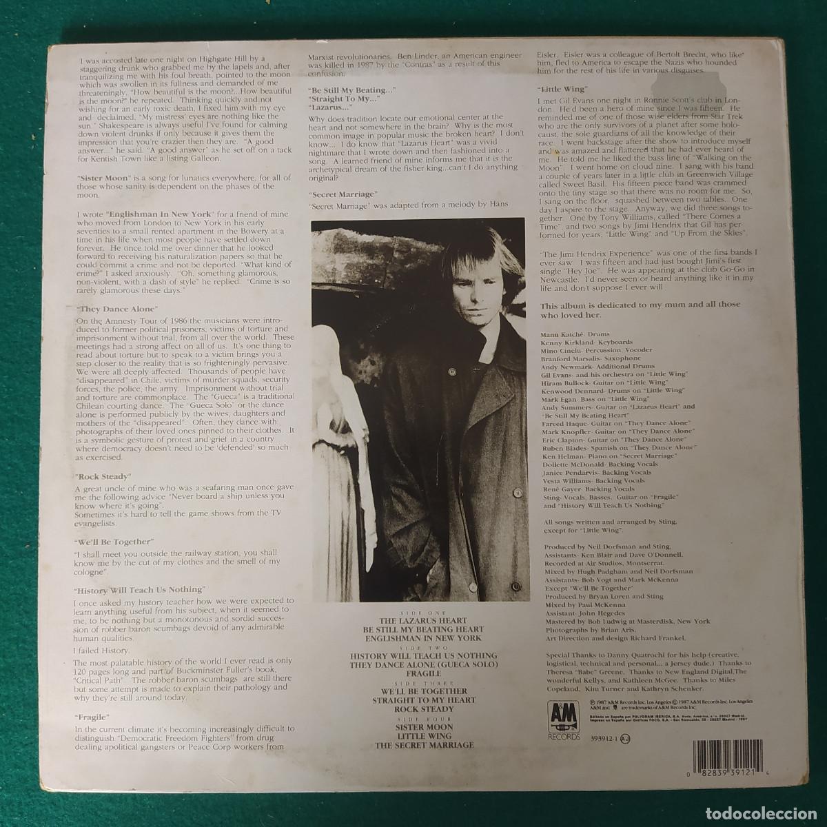 Discos de vinilo: Sting &ndash; ...Nothing Like The Sun - Foto 2