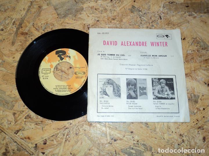 Discos de vinilo: DAVID ALEXANDRE WINTER - JE SUIS TOMB&Eacute; DU CIEL - Foto 2