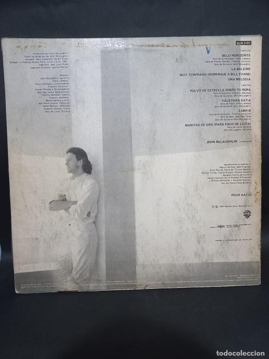 Discos de vinilo: JOHN MCLAUGHLIN - BELO HORIZONTE / SLIN 3193 - 1981 - Foto 2