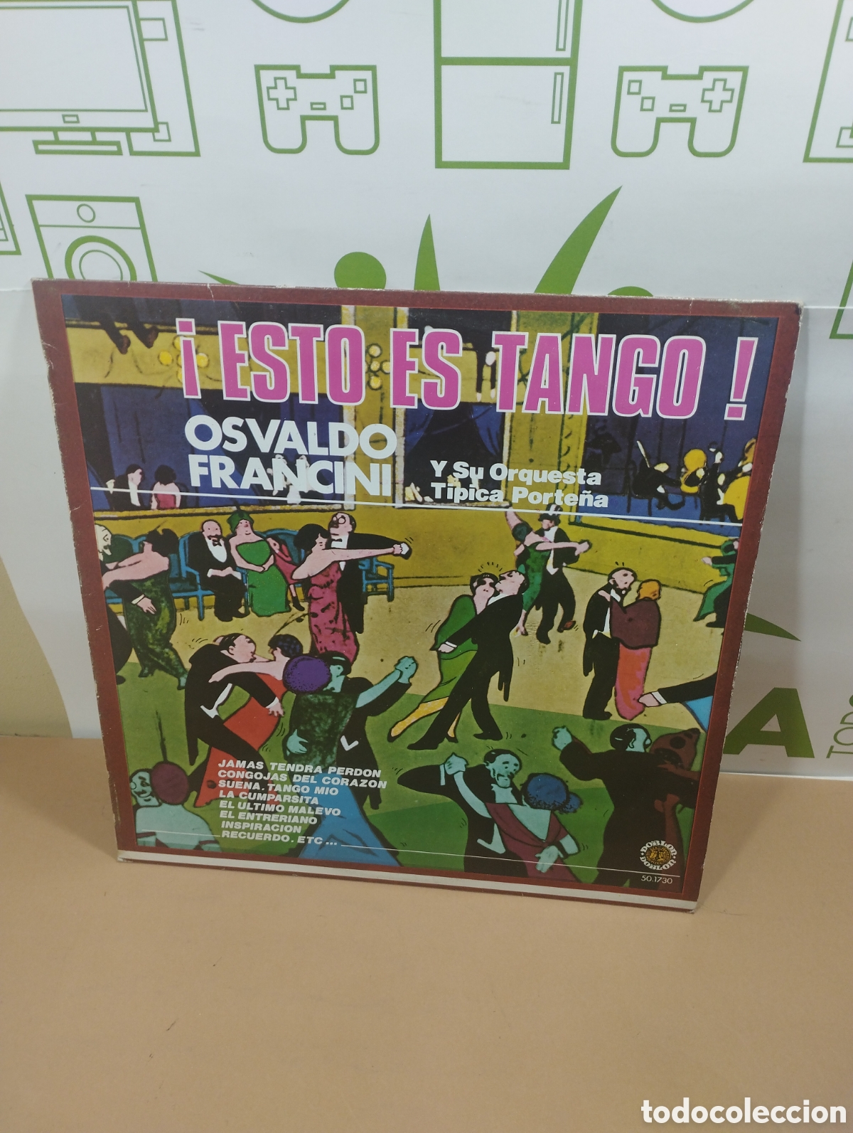 Disques de vinyle: Esto es tango! Osvaldo Francini y su orquesta t&iacute;pica porte&ntilde;a.