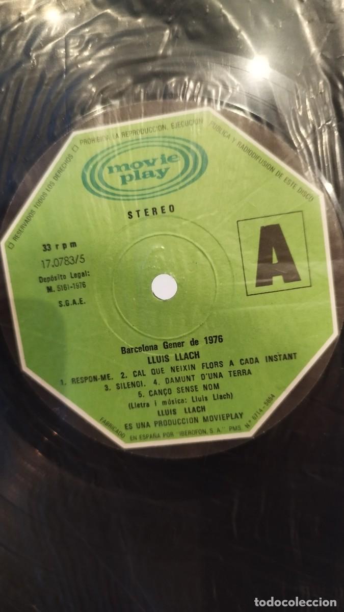 Discos de vinilo: Llu&iacute;s Llach, Barcelona Gener 1976 - Foto 2