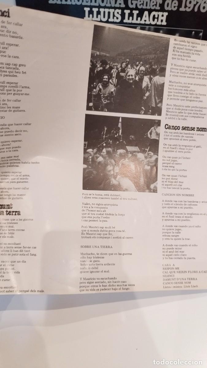 Discos de vinilo: Llu&iacute;s Llach, Barcelona Gener 1976 - Foto 5
