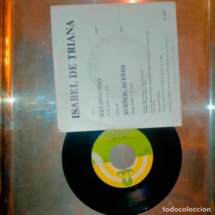 Discos de vinilo: DISCO DE VINILO PEQUE&Ntilde;O SINGLE - ISABEL DE TRIANA - Foto 2