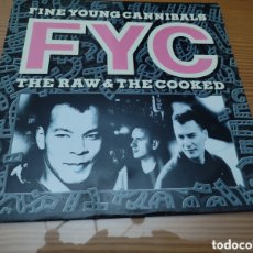 Discos de vinilo: DISCO VINILO LP DE FINE YOUNG CANNIBALS ” THE RAW & THE COOKED ” ,MUY BUEN ESTADO
