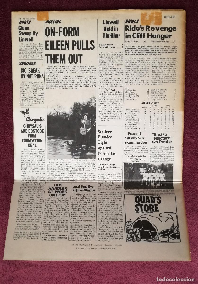 Discos de vinilo: JETHRO TULL - THICK AS A BRICK (ARIOLA 1976) - COMPLETO - Foto 2
