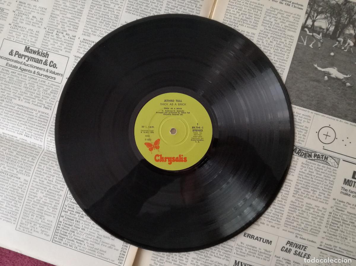 Discos de vinilo: JETHRO TULL - THICK AS A BRICK (ARIOLA 1976) - COMPLETO - Foto 3