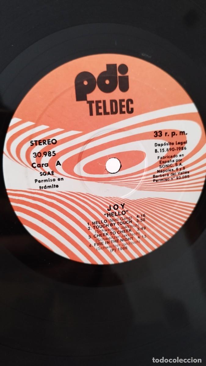 Discos de vinilo: Joy &ndash; Hello.Vinilo Lp Italo-Disco. - Foto 3