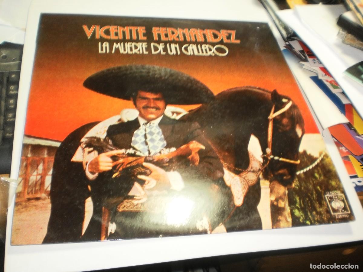 Discos de vinilo: lp vicente fern&aacute;ndez. la muerte de un gallero. cbs 1977 spain (seminuevo)