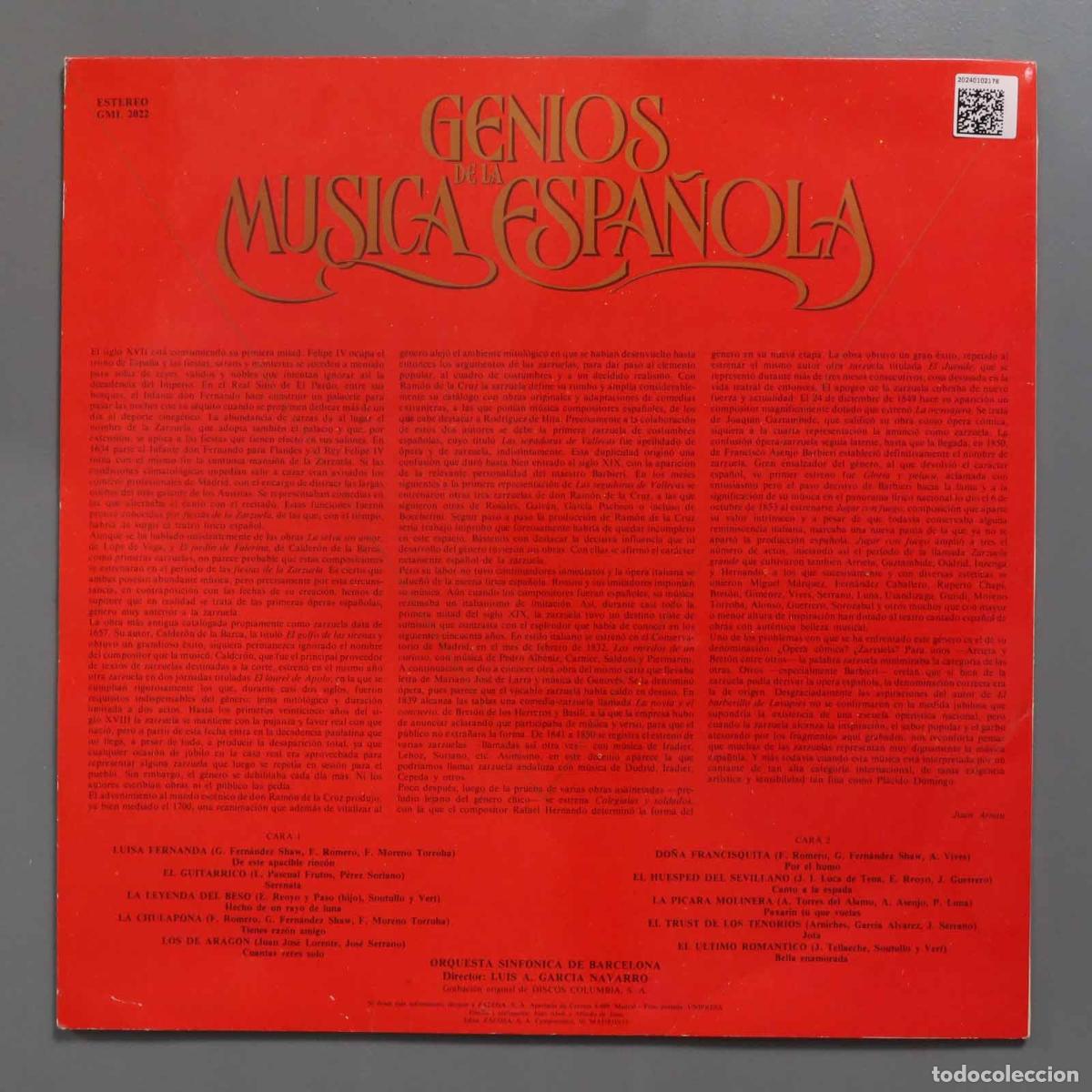 Discos de vinilo: LP. PLACIDO DOMINGO. NAVARRO. 22 - Foto 2