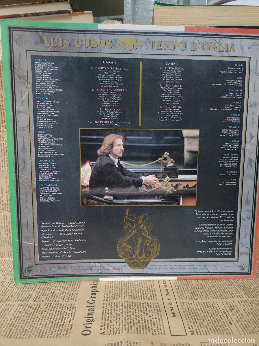 Discos de vinilo: Luis Cobos &ndash; Tempo DItalia - Foto 2