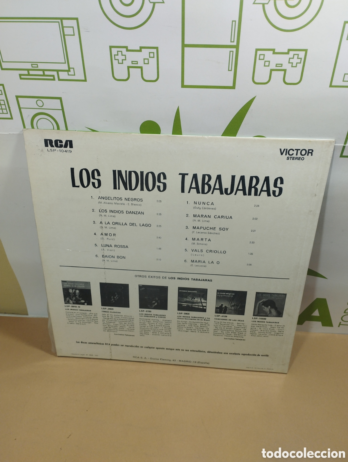 Discos de vinilo: Los indios tabajaras. Lp - Foto 2