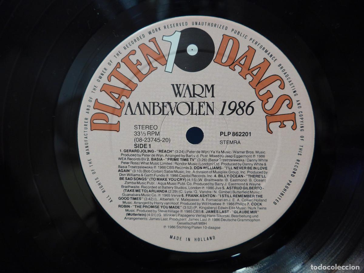 Discos de vinilo: WARM AANBEVOLEN 1986 - Foto 6