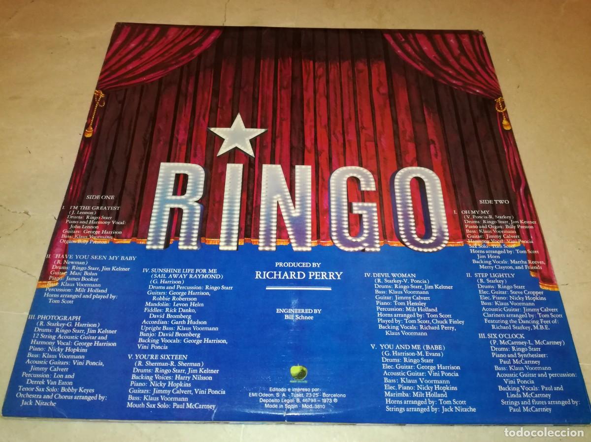 Discos de vinilo: RINGO STARR-RINGO-GATEFOLD CON LIBRETO-ORIGINAL ESPA&Ntilde;OL 1973 - Foto 2