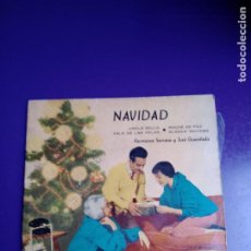 Discos de vinilo: HERMANAS SERRANO Y JOSÉ GUARDIOLA – NAVIDAD - EP VOZ DE SU AMO 1959 - MELODICA 50S 60S MUY POCO USO