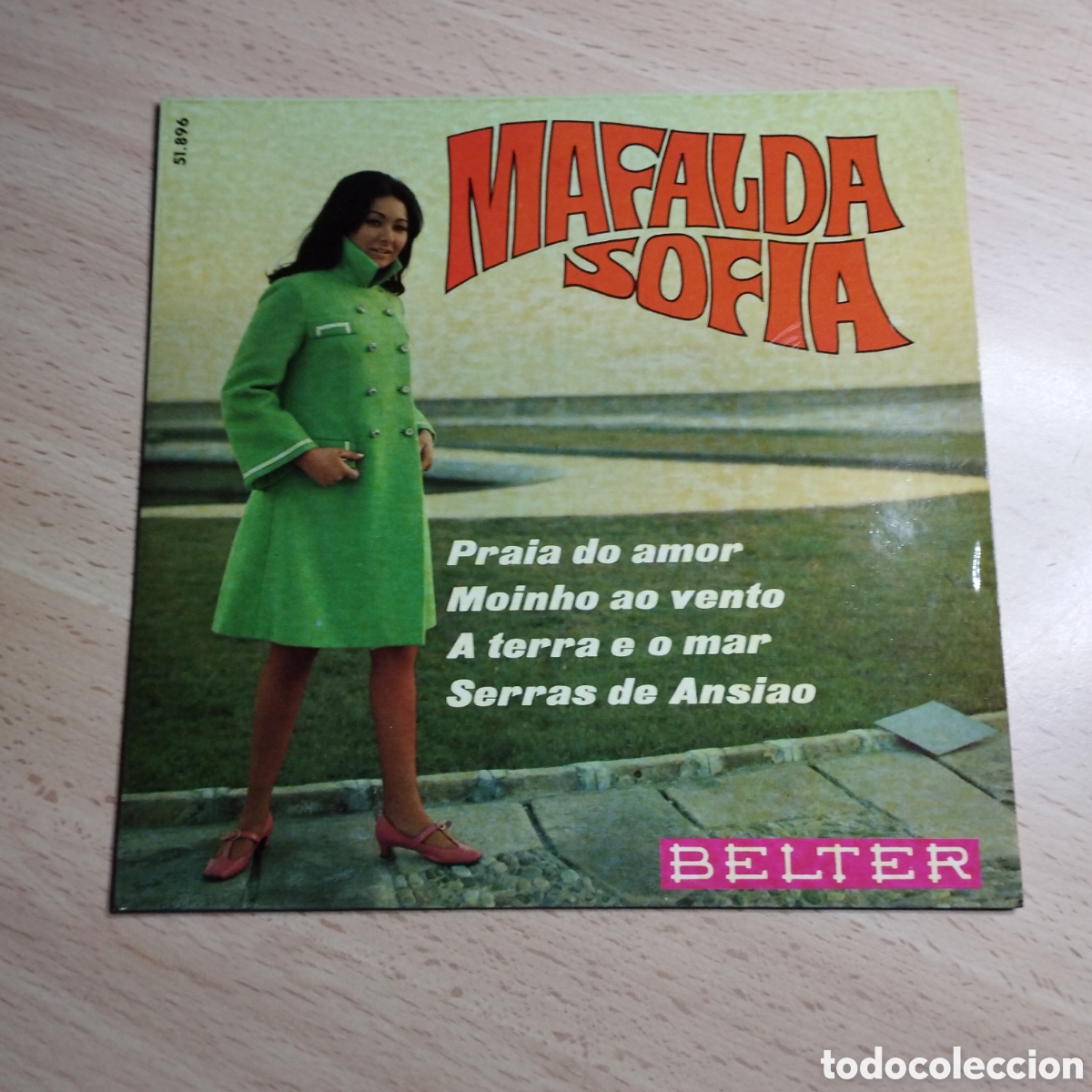Discos de vinilo: EP 7&rdquo; Mafalda Sof&iacute;a 1968 Praia do amor + 3 - Foto 1