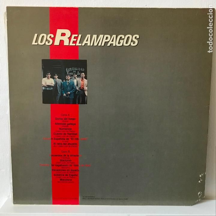 Discos de vinilo: Los Rel&aacute;mpagos. 1984. Zafiro - Foto 2