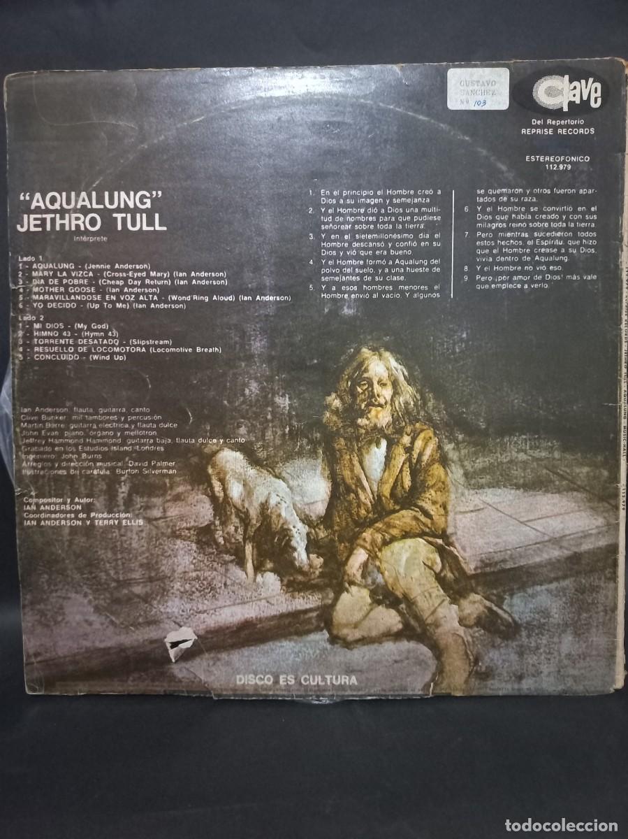 Discos de vinilo: JETHRO TULL - AQUALUNG / 112.979 - Foto 2