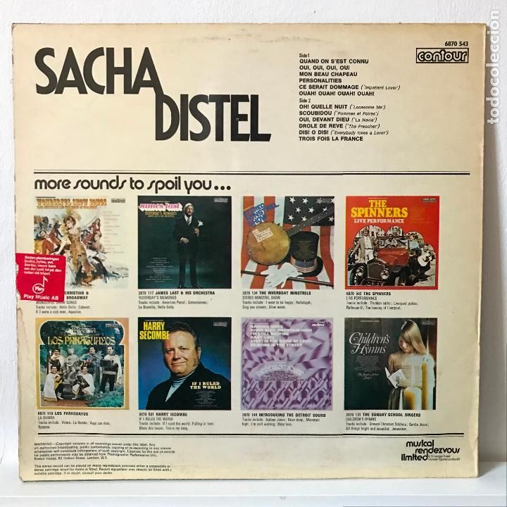 Discos de vinilo: Sacha Distel. - Foto 3