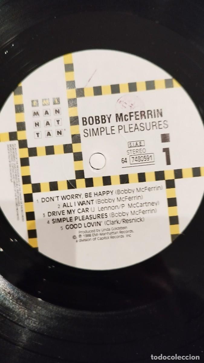 Discos de vinilo: Bobby McFerrin &ndash; Simple Pleasures.Vinilo Lp - Foto 2