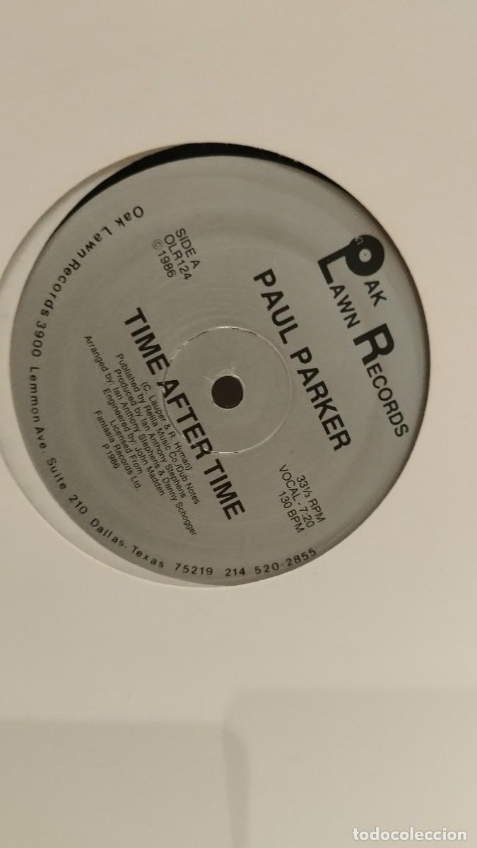 Discos de vinilo: Paul Parker &ndash; Time After Time.Vinilo Maxi Single - Foto 3