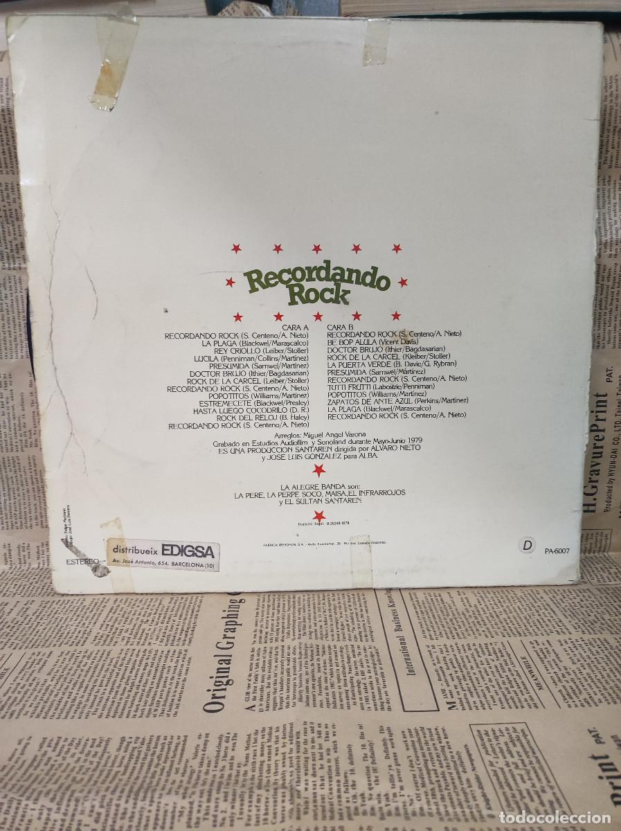 Discos de vinilo: La Alegre Banda &ndash; Recordando Rock - Foto 2