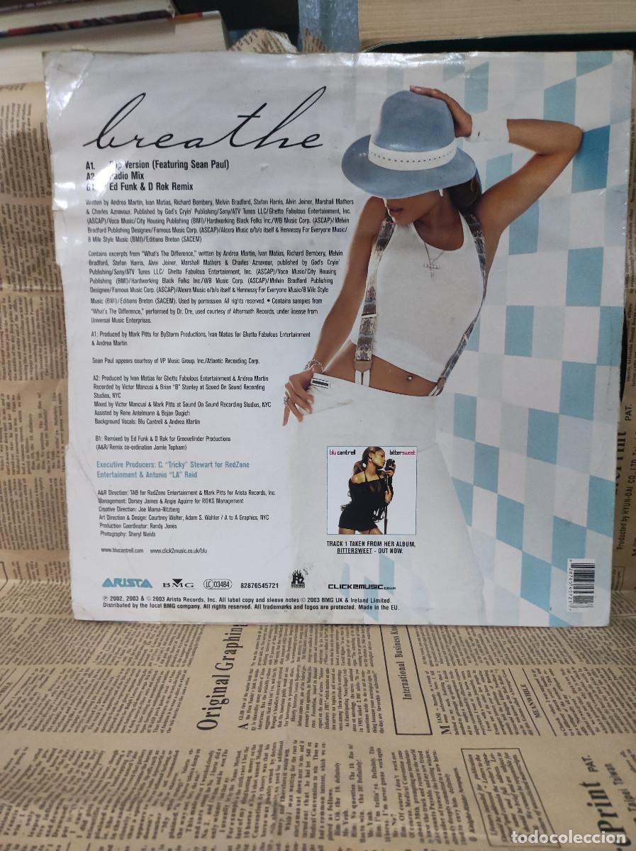 Discos de vinilo: Blu Cantrell Featuring Sean Paul &ndash; Breathe - Foto 2