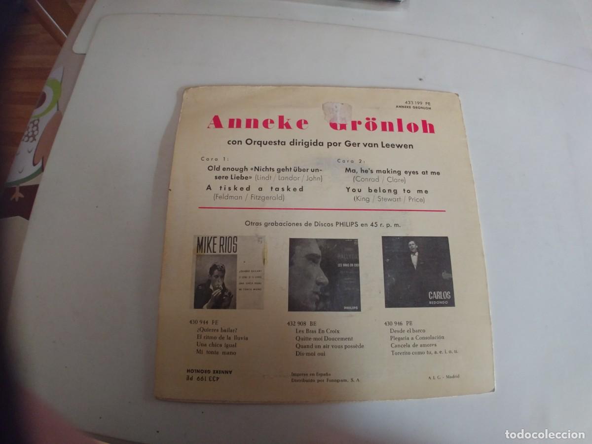 Discos de vinilo: ANNEKE GRONLOH-EP OLD ENOUGH +3 - Foto 2