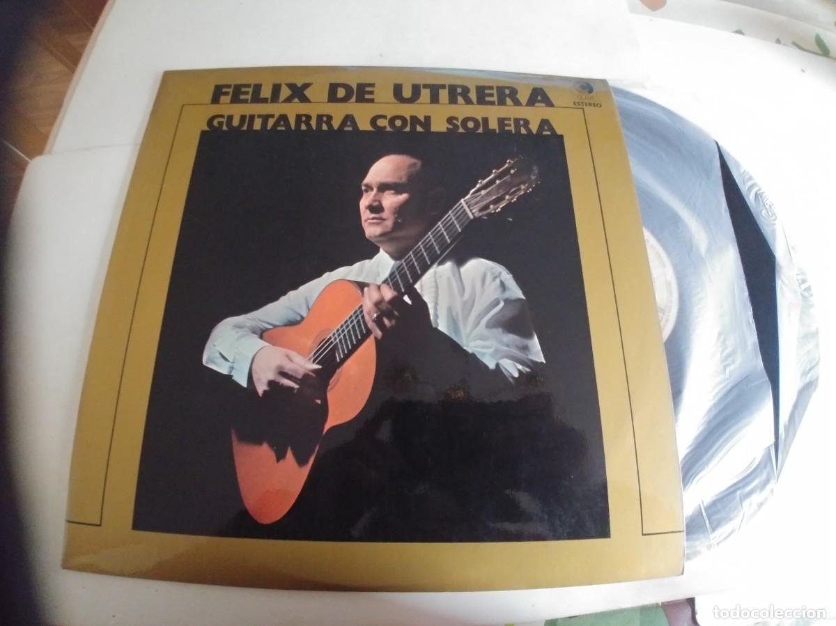 Discos de vinilo: FELIX DE UTRERA-LP GUITARRA CON SOLERA-DEDICATORIA EN TRASERA - Foto 1