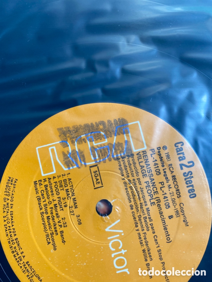 Discos de vinilo: Village people ( promocional) - Foto 4