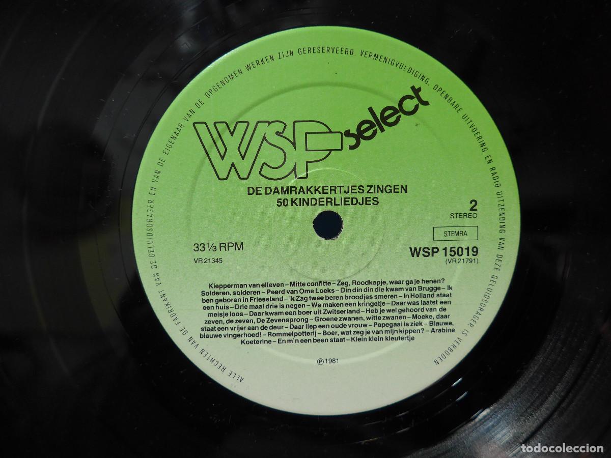 Discos de vinilo: 50 KINDERLIEDJES DE DAMRAKKERTJES ZINGEN - Foto 8
