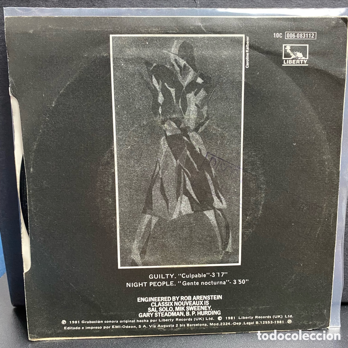 Discos de vinilo: Classix Nouveaux - Guilty (7&rdquo;, Single, Promo) - Foto 2