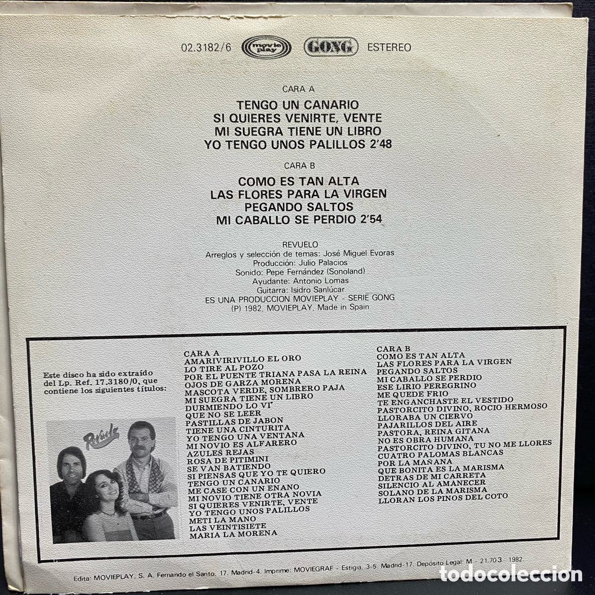 Discos de vinilo: Revuelo - Revuelo (7&rdquo;, Single) - Foto 2