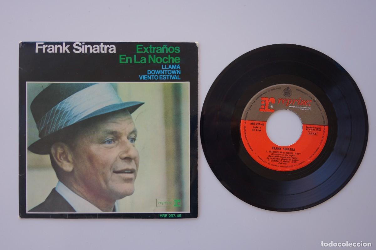Discos de vinilo: FRANK SINATRA: Extra&ntilde;os en la noche. SINGLE VINILO 7&rdquo;. 4 TEMAS - Foto 1