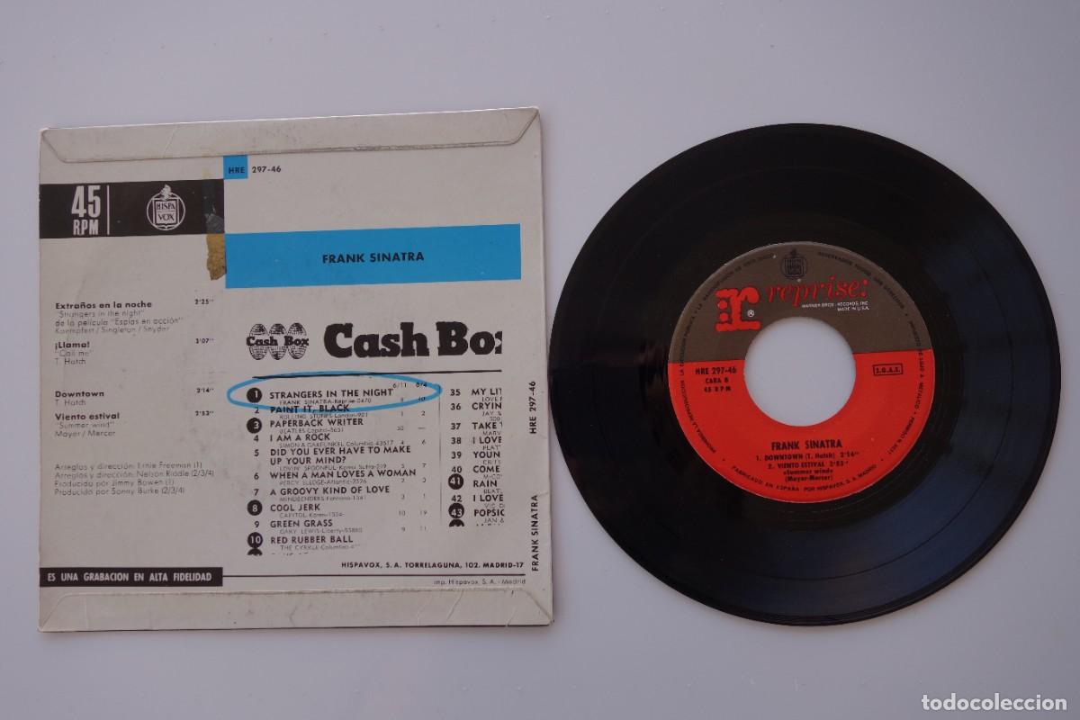 Discos de vinilo: FRANK SINATRA: Extra&ntilde;os en la noche. SINGLE VINILO 7&rdquo;. 4 TEMAS - Foto 3