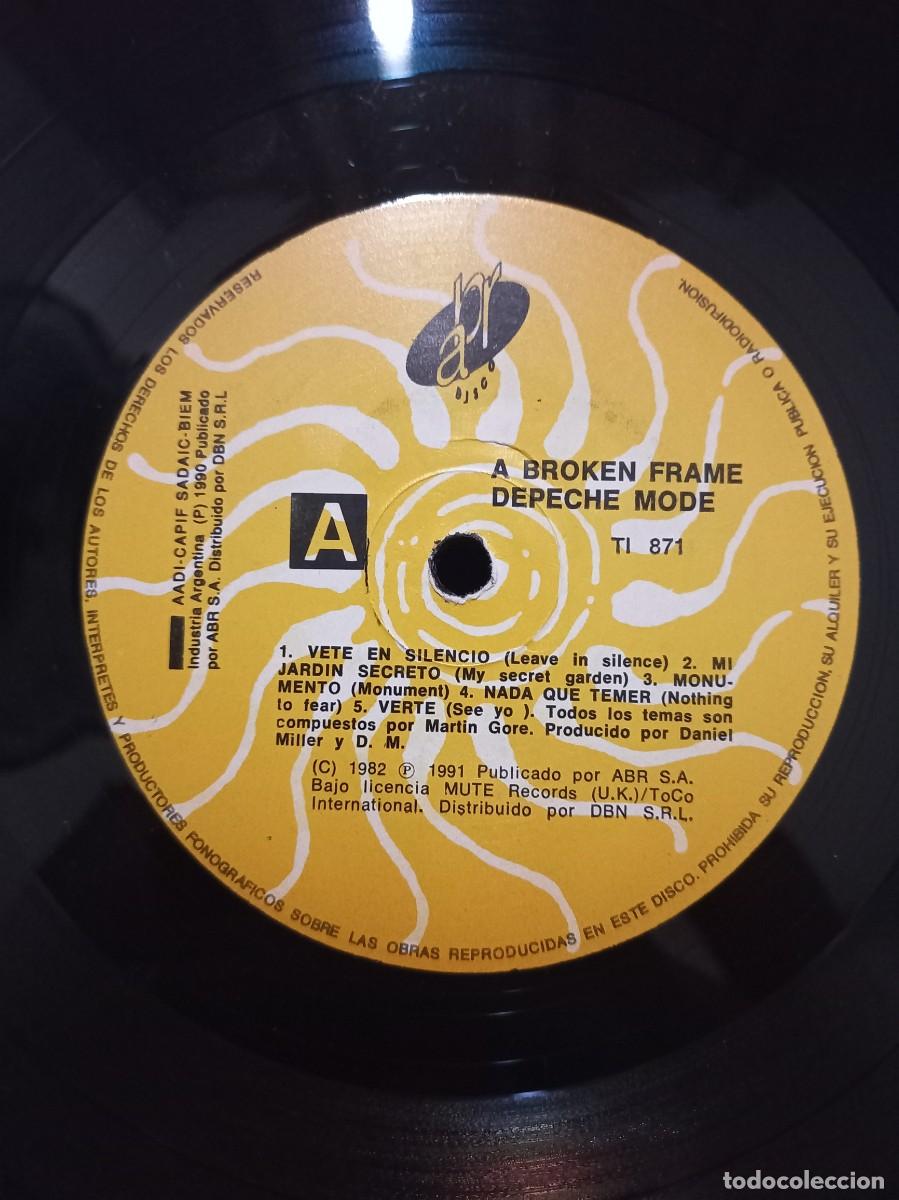 Discos de vinilo: DEPECHE MODE - ABROKEN FRAME / TI 871 - 1982 - Foto 3