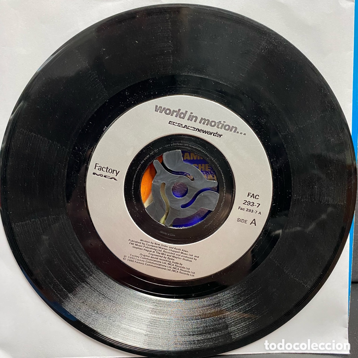 Discos de vinilo: New Order - World In Motion... (7&rdquo;, Single) Jukebox/UK - Foto 1
