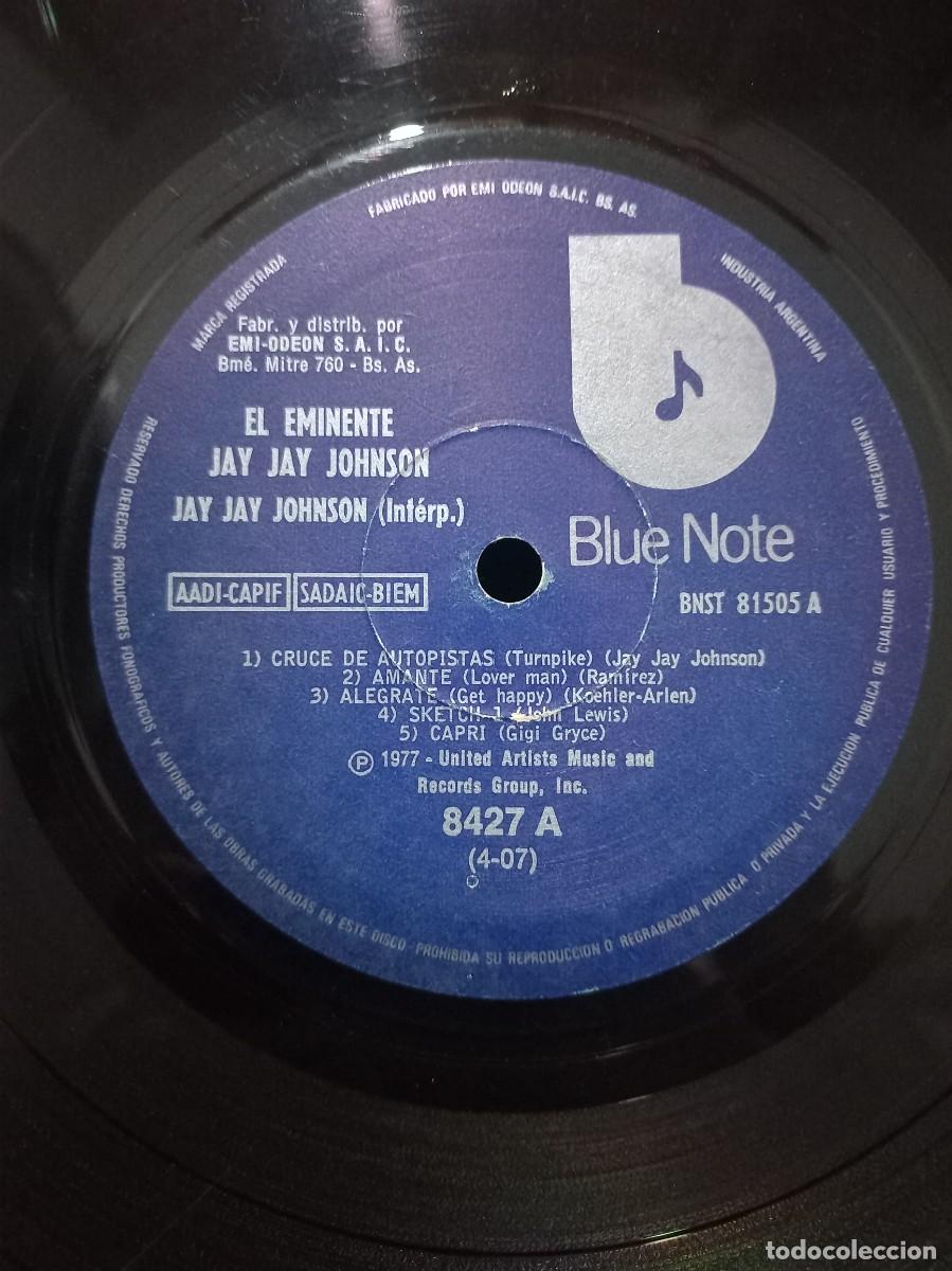 Discos de vinilo: JAY JAY JOHNSON - EL EMINENTE JAY JAY JOHNSON / 8427 A - 1977 - Foto 3