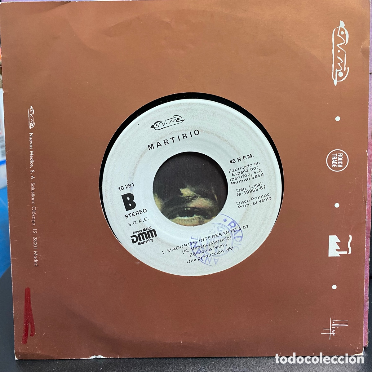 Discos de vinilo: Martirio - M&eacute;teme Goles (7&rdquo;, Single) - Foto 2