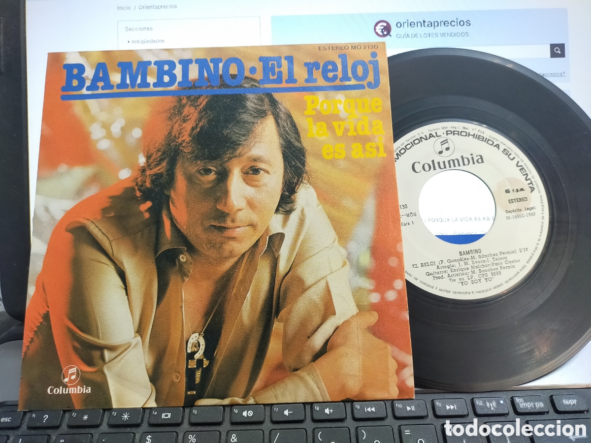 Discos de vinilo: Bambino single promocional el reloj 1982 - Foto 1