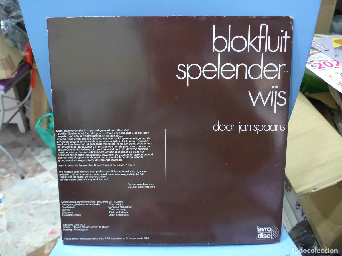 Discos de vinilo: BLOKFLUIT SPELENDERWIJS DOOR JAN SPAANS - Foto 2