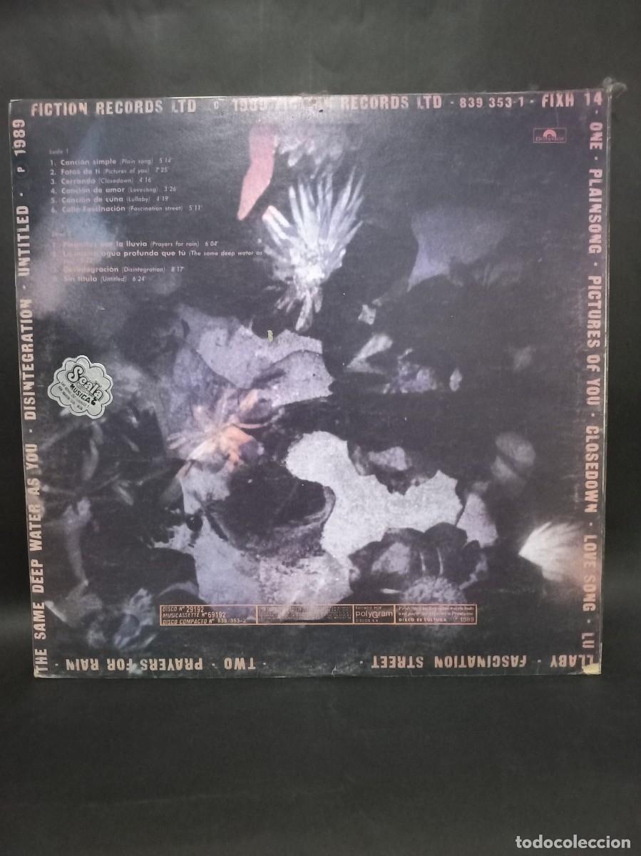Discos de vinilo: THE CURE - DISINTEGRATION / 29192 - 1989 - Foto 2