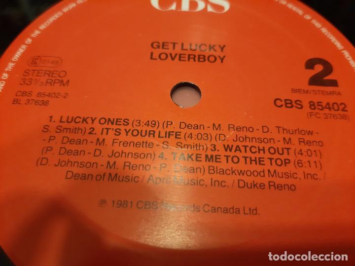 Discos de vinilo: LOVERBOY -GET LUCKY- (1981) LP DISCO VINILO - Foto 2