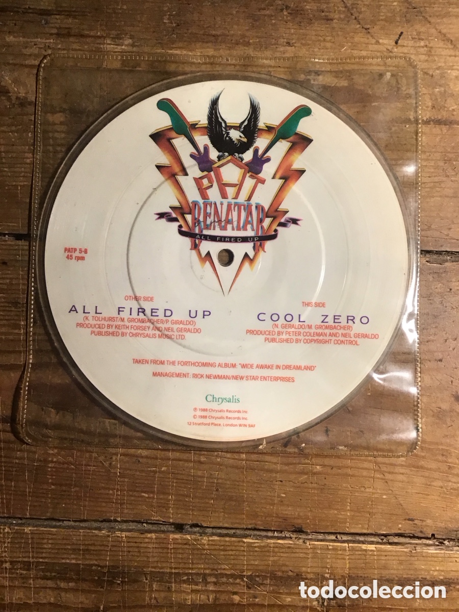 Discos de vinilo: Pat Benatar-All Fired Up pic disk - Foto 1