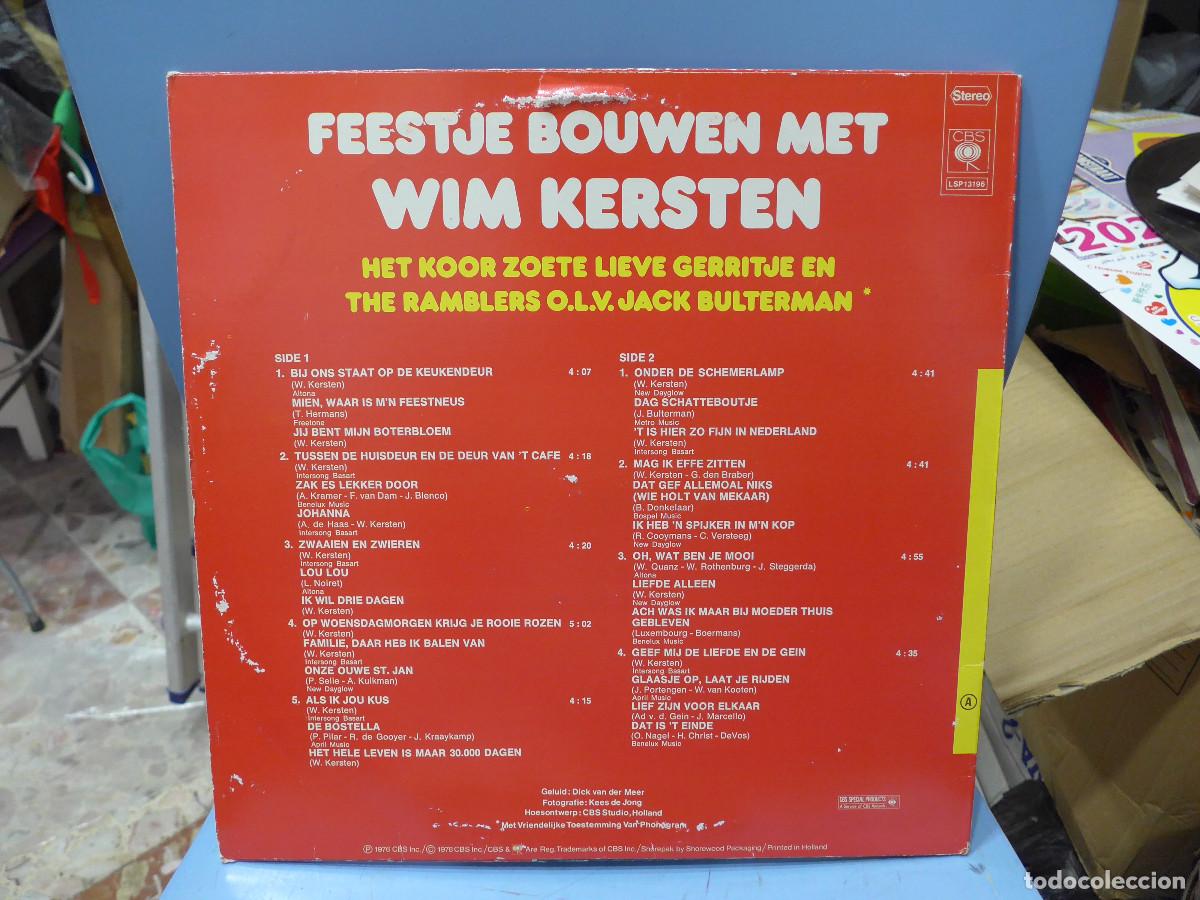 Discos de vinilo: WIM KERSTEN FEESTJE BOUWEN MET - Foto 2