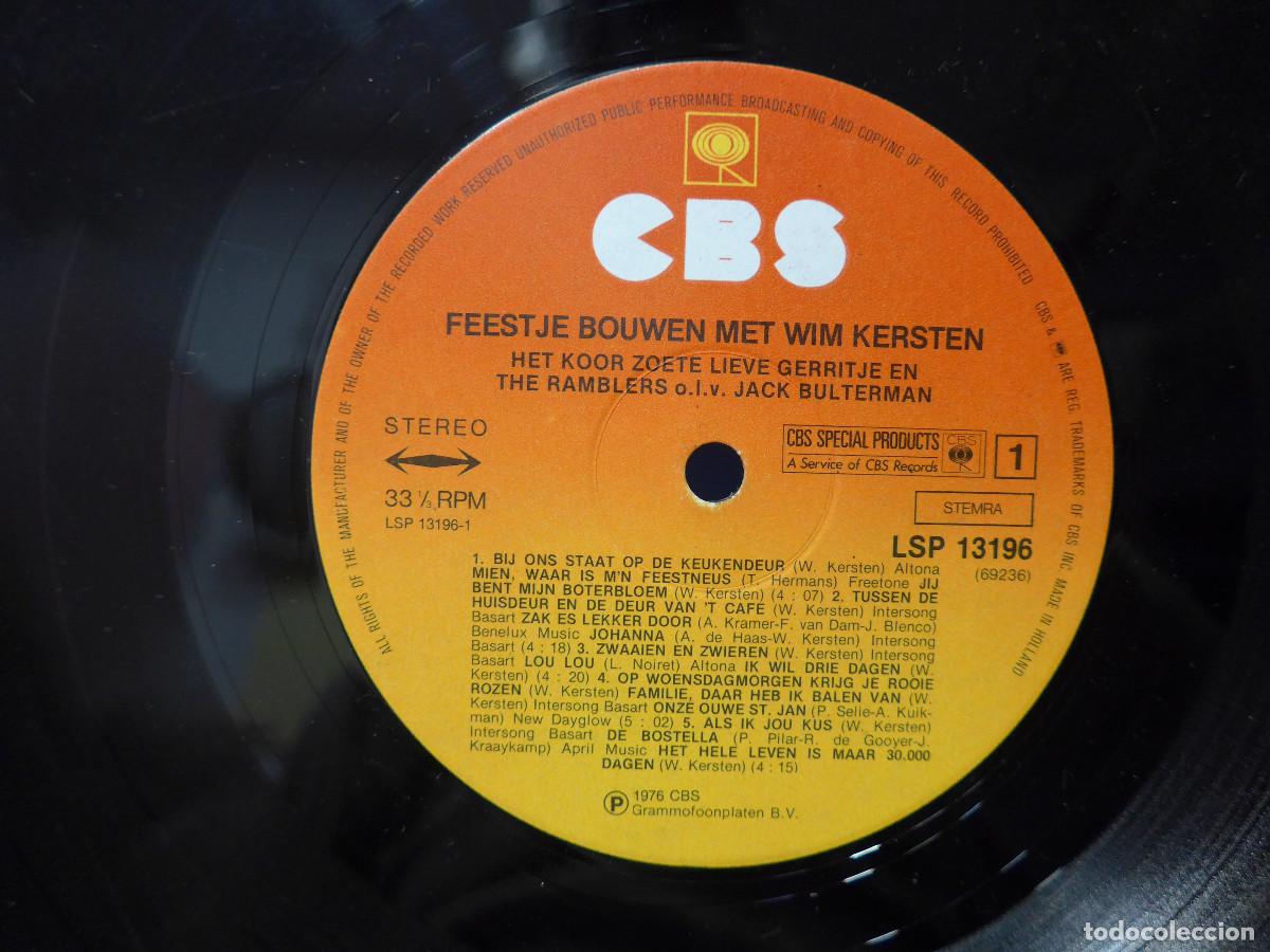Discos de vinilo: WIM KERSTEN FEESTJE BOUWEN MET - Foto 8